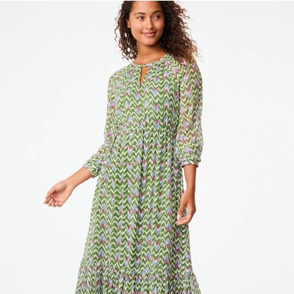 Roller Rabbit Dresses & Skirts - Roller Rabbit Olivia Ikat Chifon Women’s maxi dress size XS. New